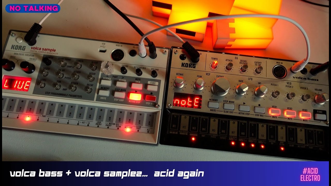 Electrotrip in ACIDland - korg volca sample 2 +volca  bass again
