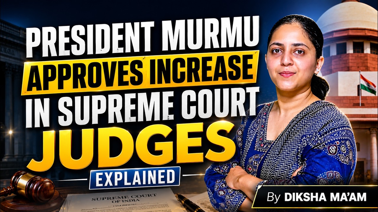 Supreme Court of India to Get 4 More Judges President Droupadi Murmu&rsquo;s Ordinance 33 &rarr; 37