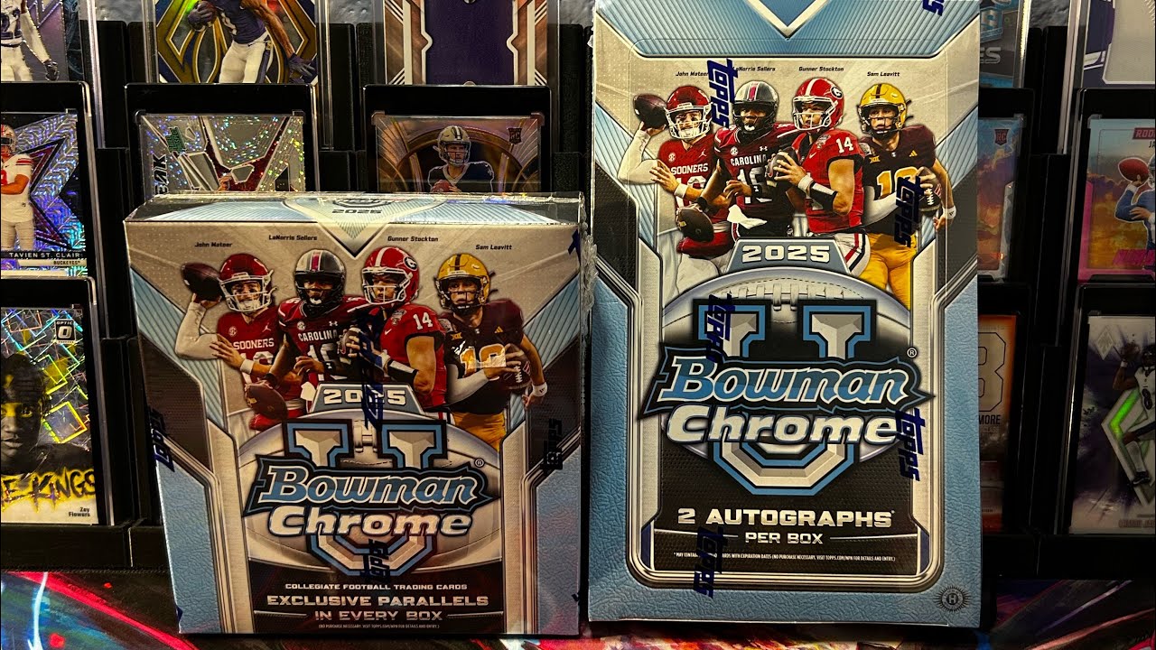 Bowman Chrome Hobby & Mega Box! Невероятная автограф-сессия квотербека!