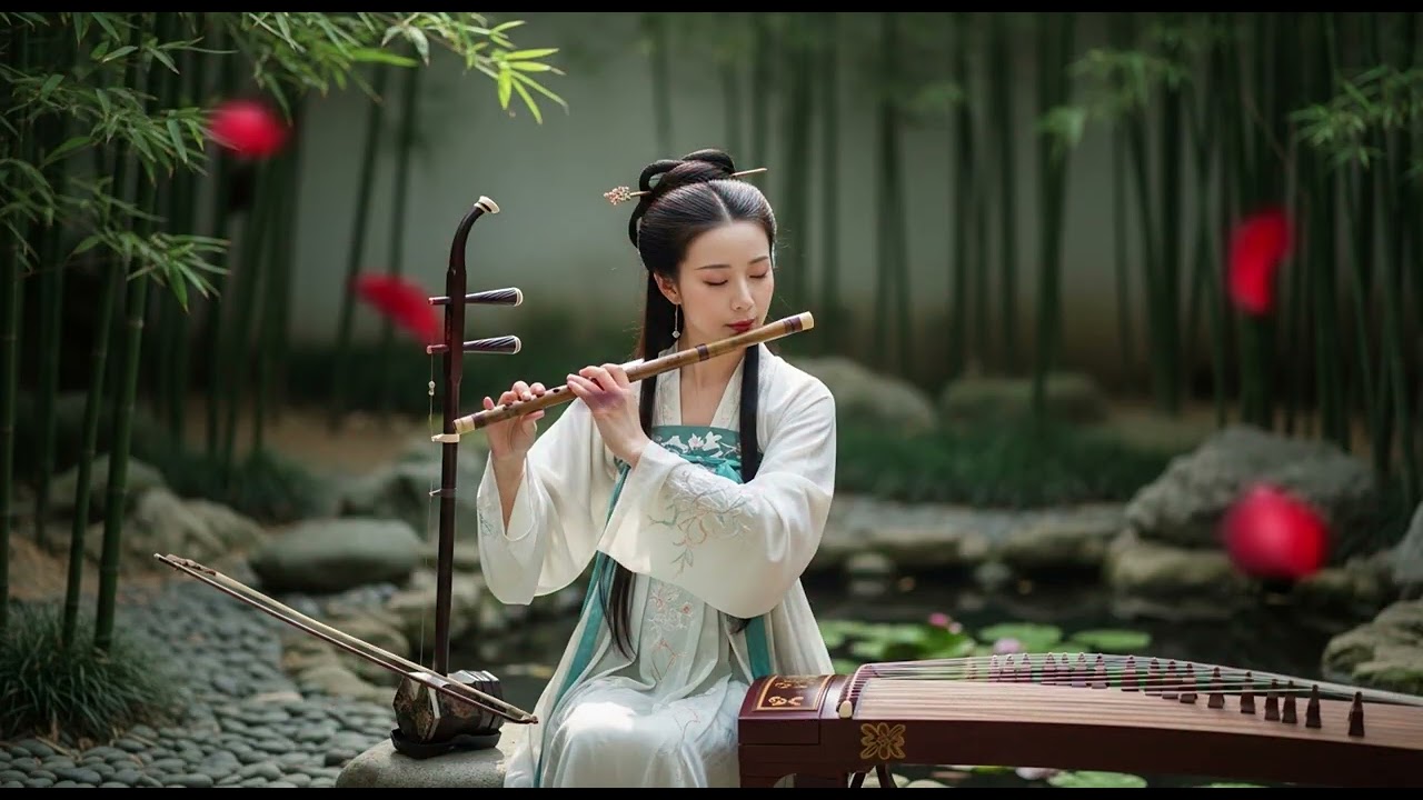 Relaxing Chinese Zen Music:Bamboo flute,Erhu & Guzheng|Deep Sleep #70