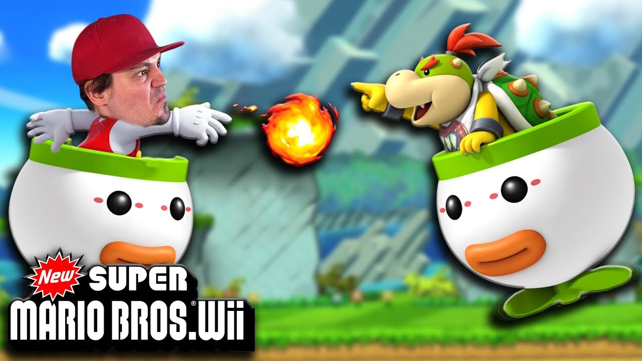 👿 MARIO I PIERWSZA WALKA Z BOWSEREM JR! | New Super Mario Bros Wii 👿