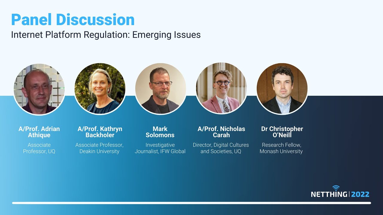 NetThing 2022 - Day 1 - Internet Platform Regulation: Emerging Issues