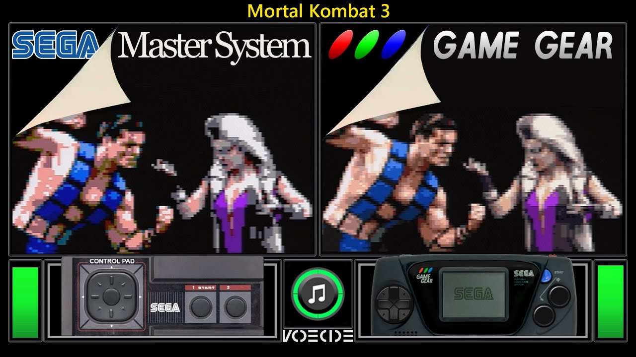 Mortal Kombat 3 (Master System vs Game Gear) Real Hardware Comparison