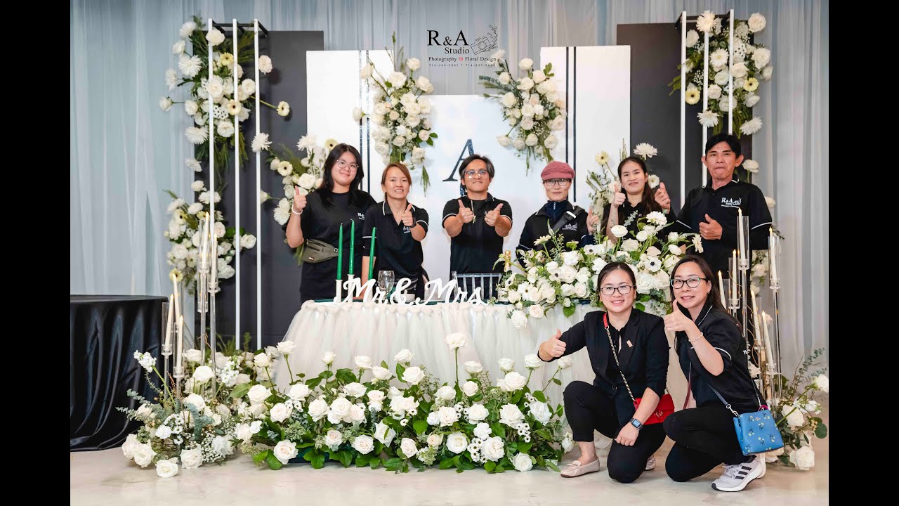 Black & White Wedding Theme on Black Friday | Wedding Decoration | Trang Trí Tiệc Cưới | Gia Tiên