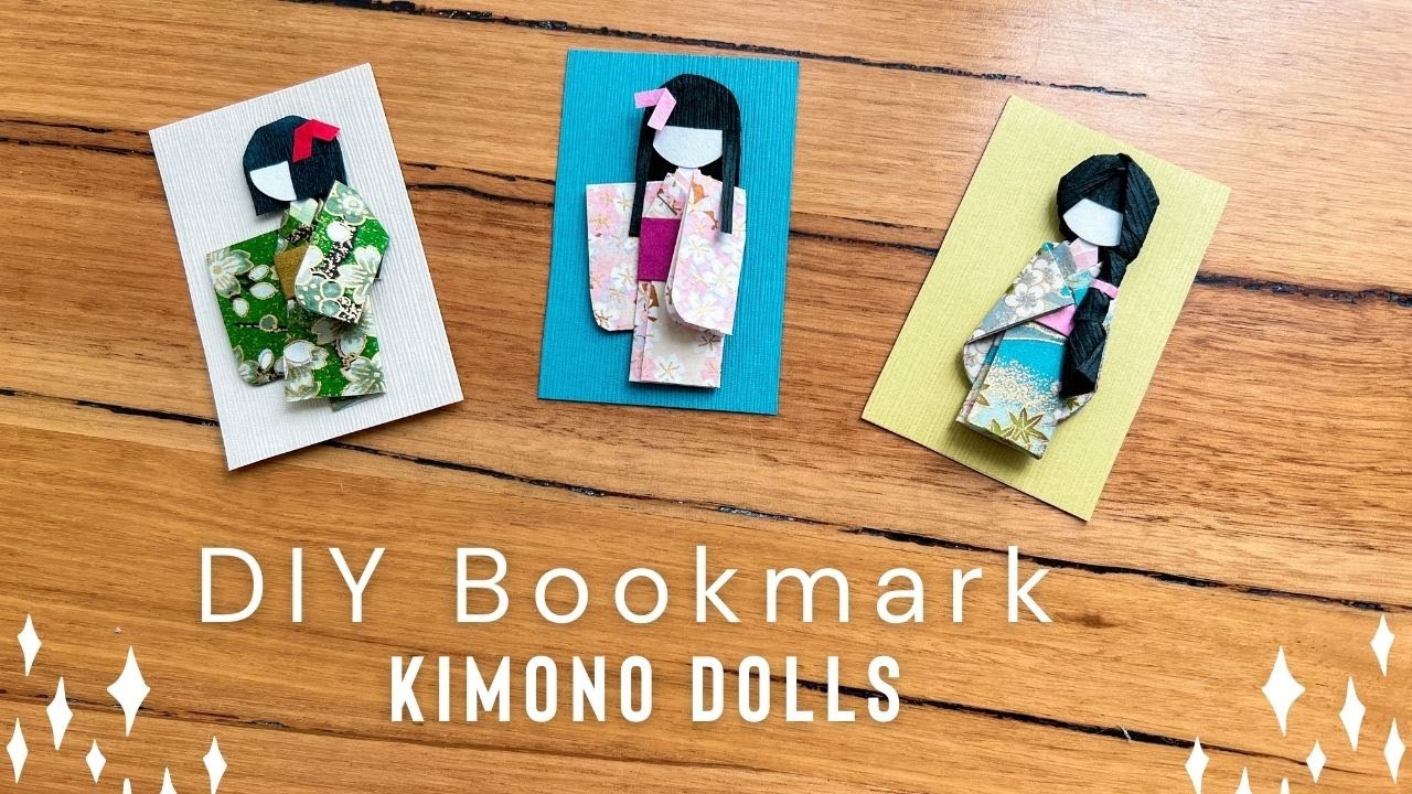 How to Make Origami Kimono Dolls 👘
