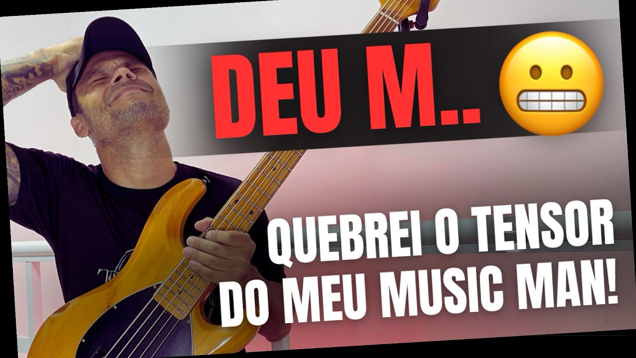 Meu CONTRABAIXO Musicman StingRay quebrou o tensor. #groove #baixistas #contrabaixista #bass 