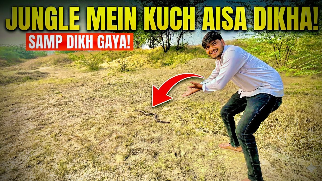 Jungle 🌳Mein Achanak Snake Dikh Gaya 😱 | Bahut Khaufnaak Pal ☠️#village #jungle #snake 