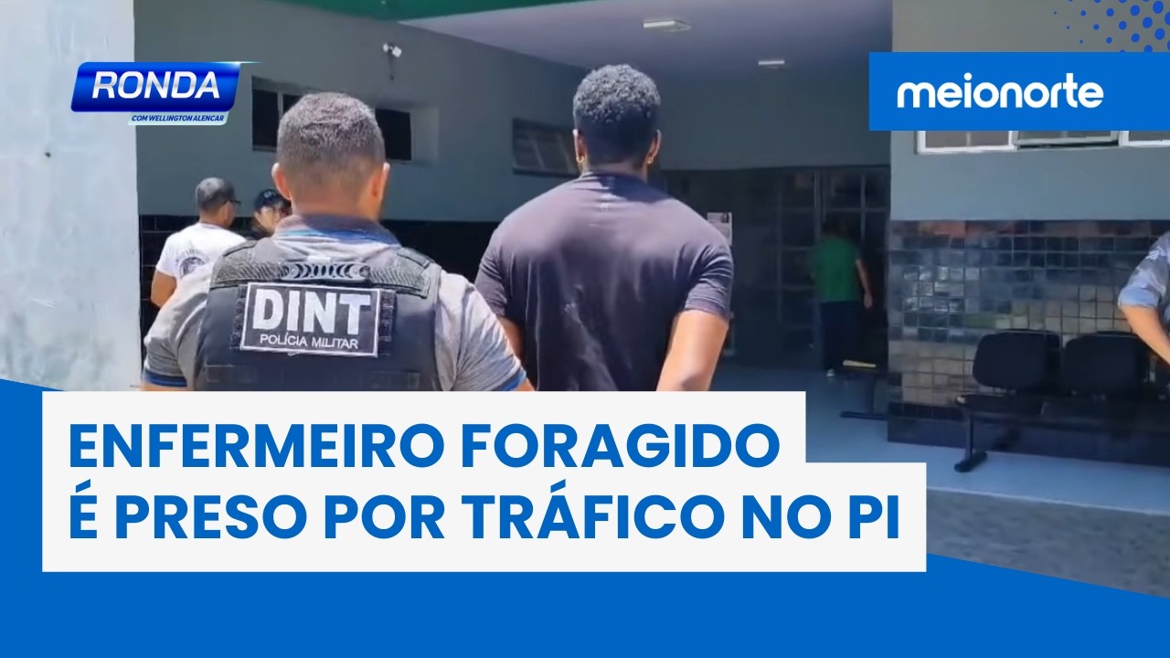 Enfermeiro procurado por roubo é preso suspeito de tráfico de drogas no Piauí; veja! | Ronda