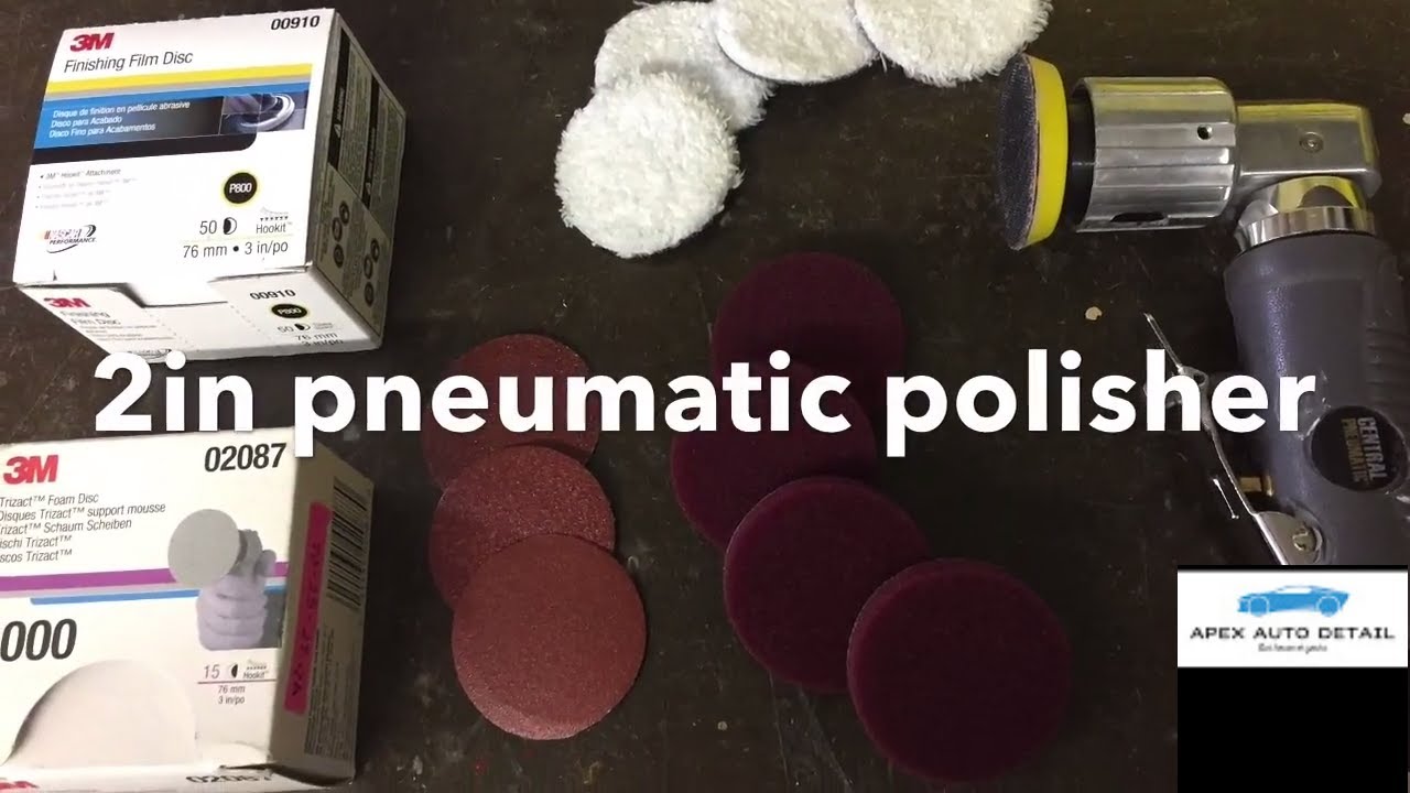 2 inch Professional Mini Orbital Polisher and Sander!! Sanding Discs, Foam Pads, Microfiber Cut Pads