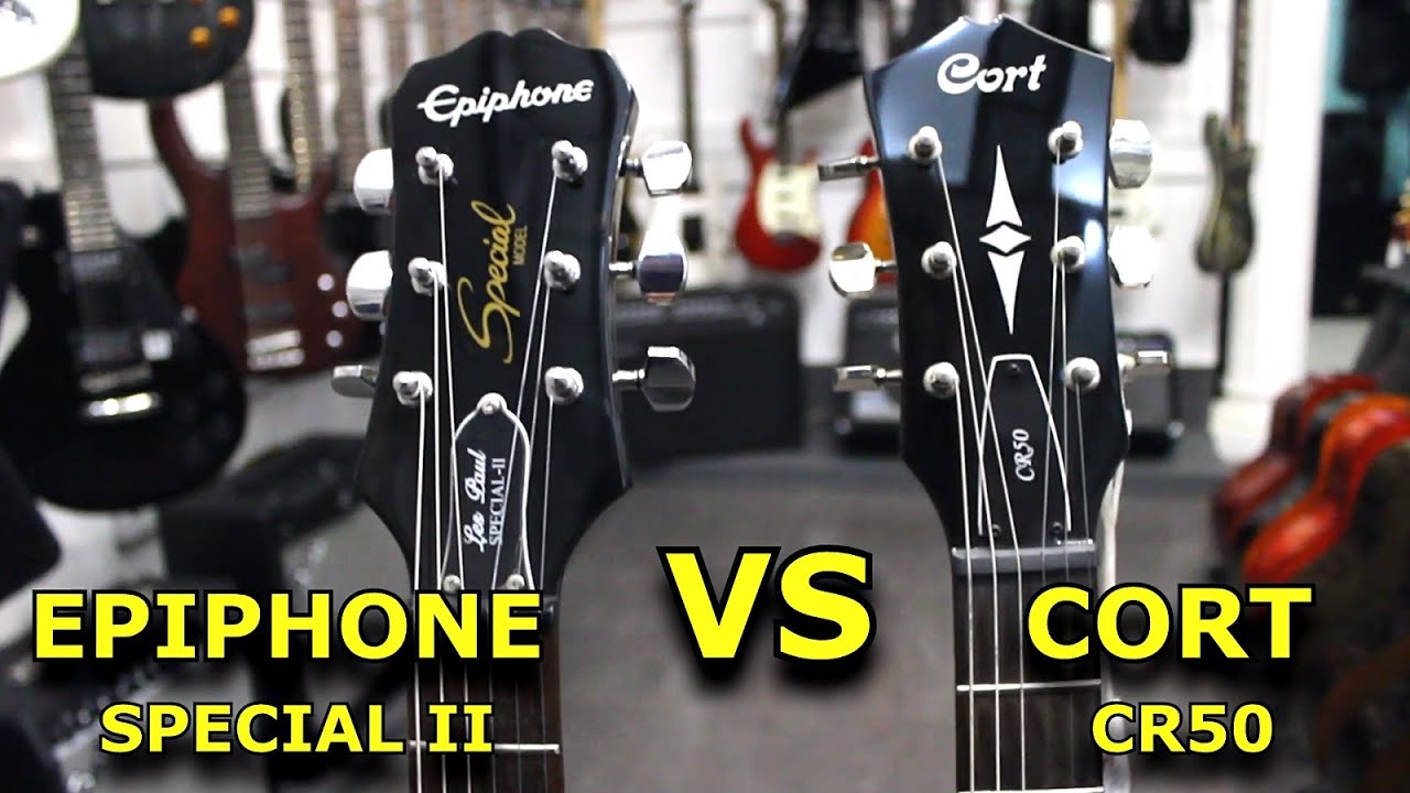 EPIPHONE SPECIAL II  VS  CORT CR50  -  Guitar Battle #3