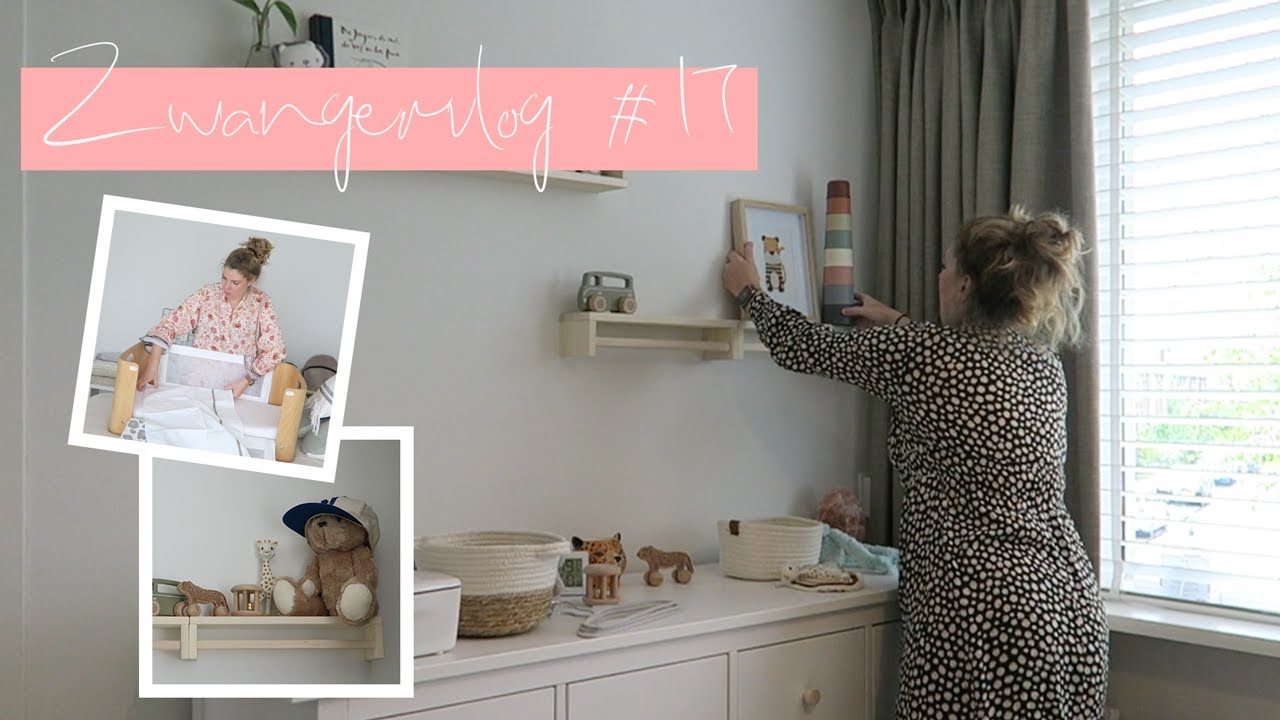 PLANKJES BABYKAMER, BEDJE opmaken en STRIAE! 👶🏼 - Zwangervlog #17