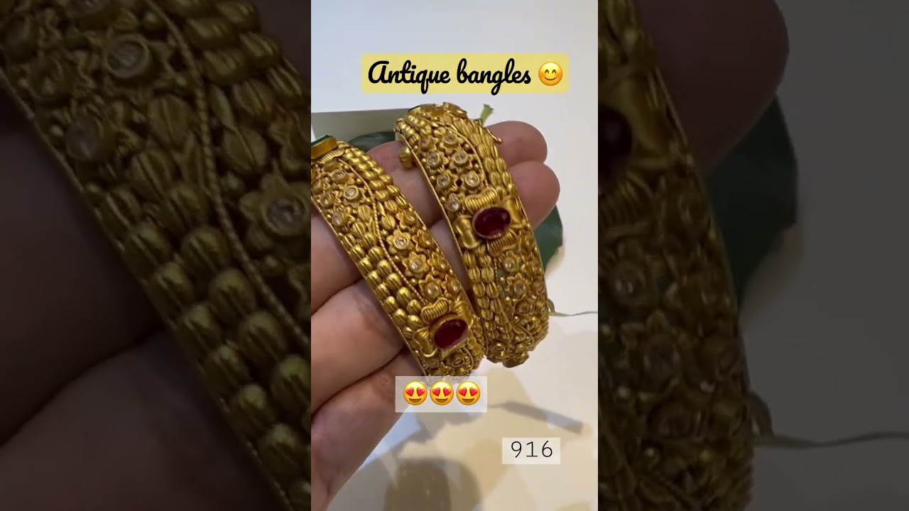 Latest gold bangles design ⭕️ | antique bangles | 2022