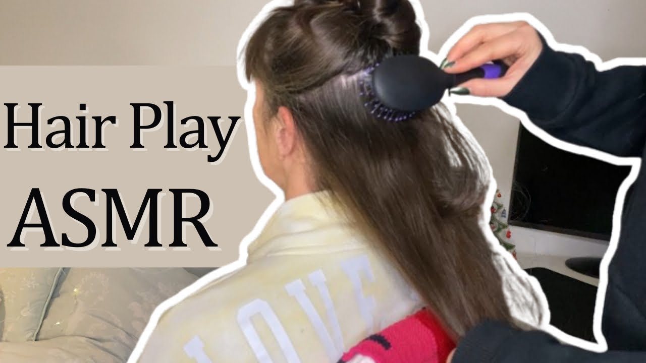 [ASMR] Real Person Hair Play | No Talking | Brushing, Hair Styling, Clips