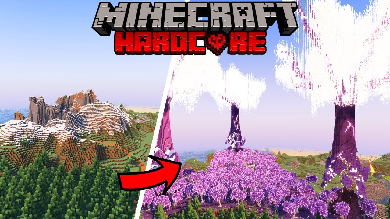 I Built Crystalsong Forest in Hardcore Minecraft...