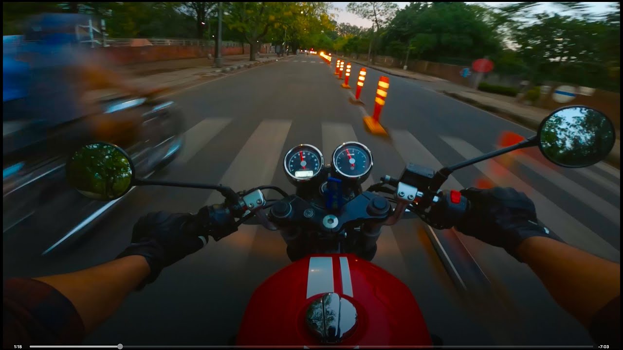 City Ride || Full Throttle sprints  || Royal Enfield Continental GT 650 || POV 4K || GoPro Hero 8