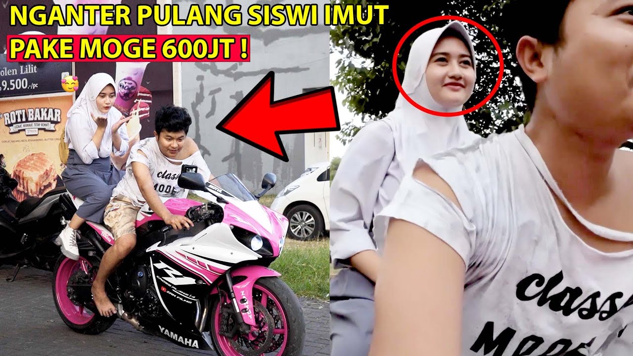 HOKI ! GEMBEL SULTAN BONCENG GADIS CANTIK PAKE MOGE YAMAHA R1..
