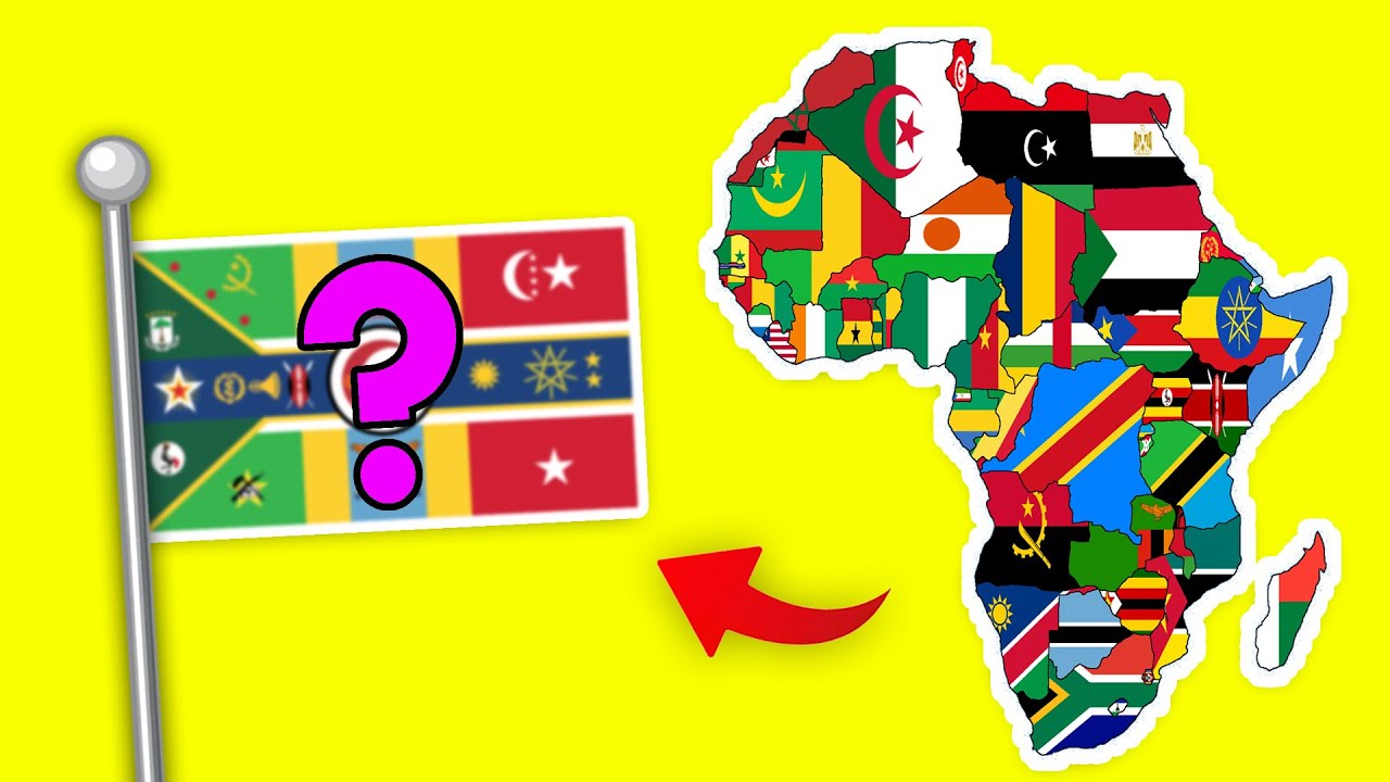 All African Countries in One Flag | Flag Animation