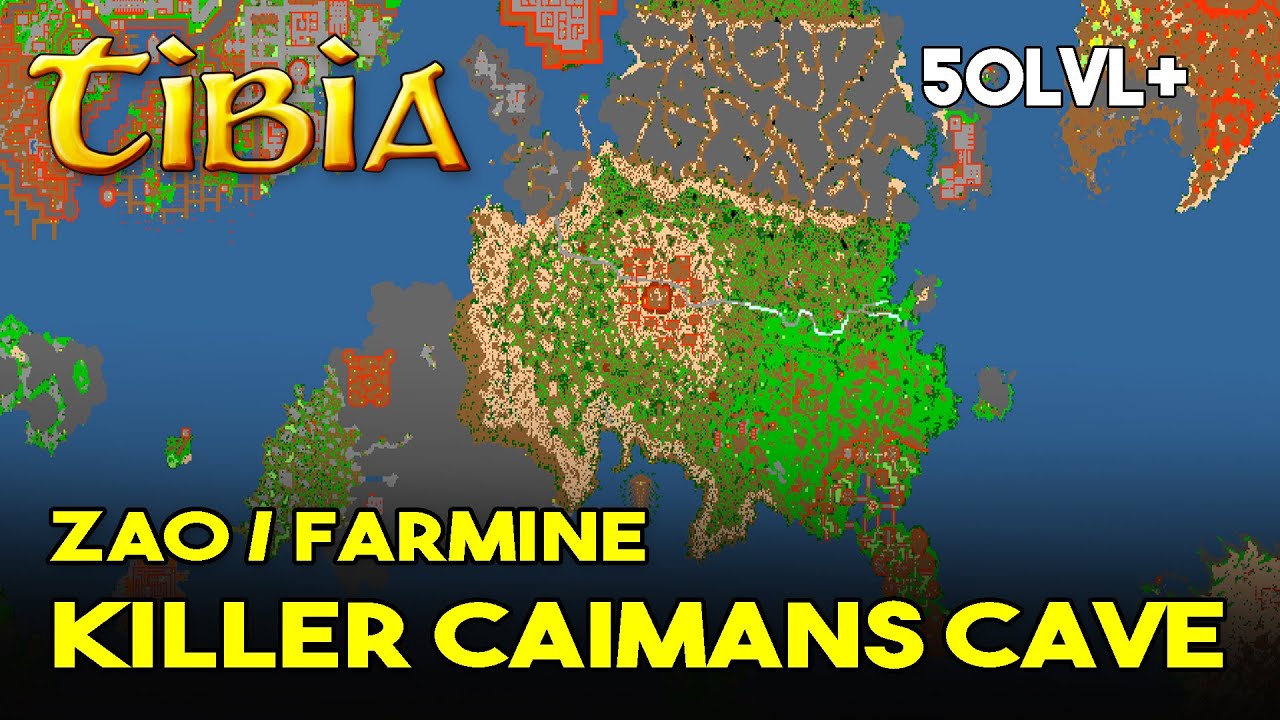 ZABÓJCZE ALIGATORY - Tibia - Killer Caimans Cave - ZAO- FARMINE