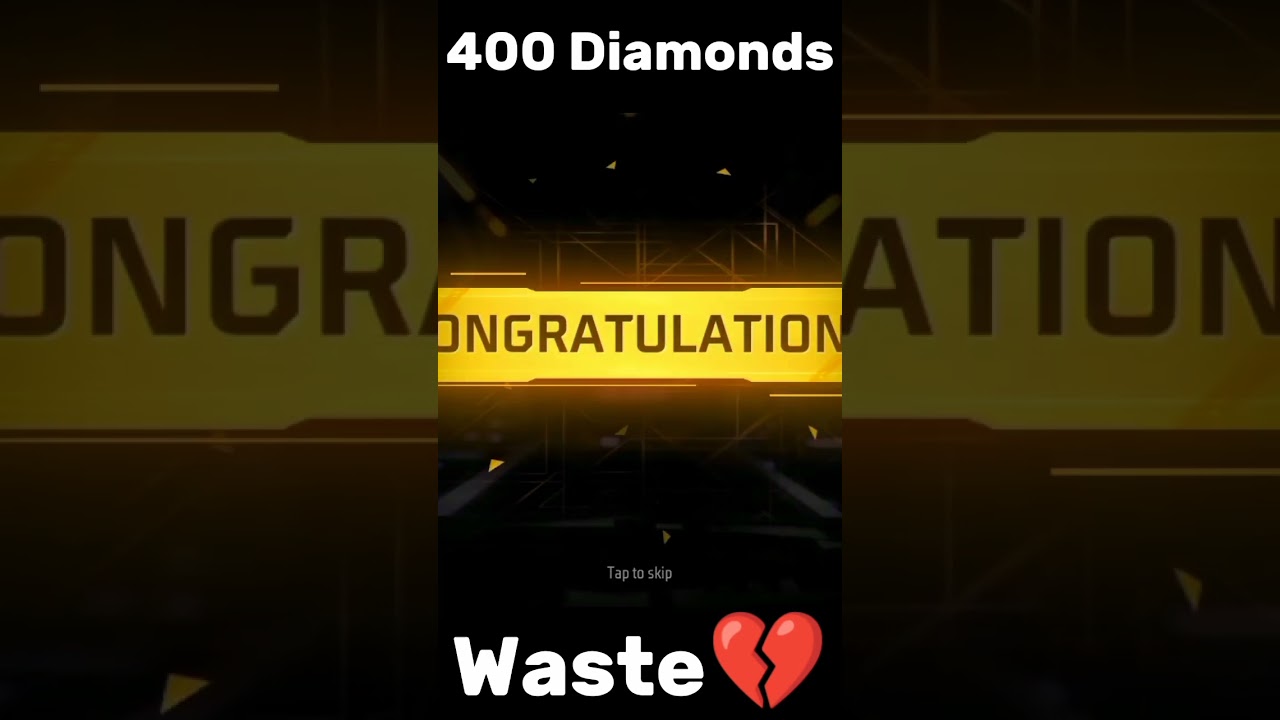 I waste 400 diamonds on 300 diamonds Booyah pass #freefire #unboxing #trending #sadstory
