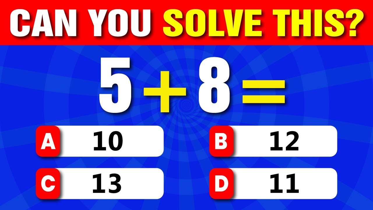 30 Easy Math Addition (➕) Questions Quiz | Can You Get All Right? 🤔🧠| Quiz Cottage