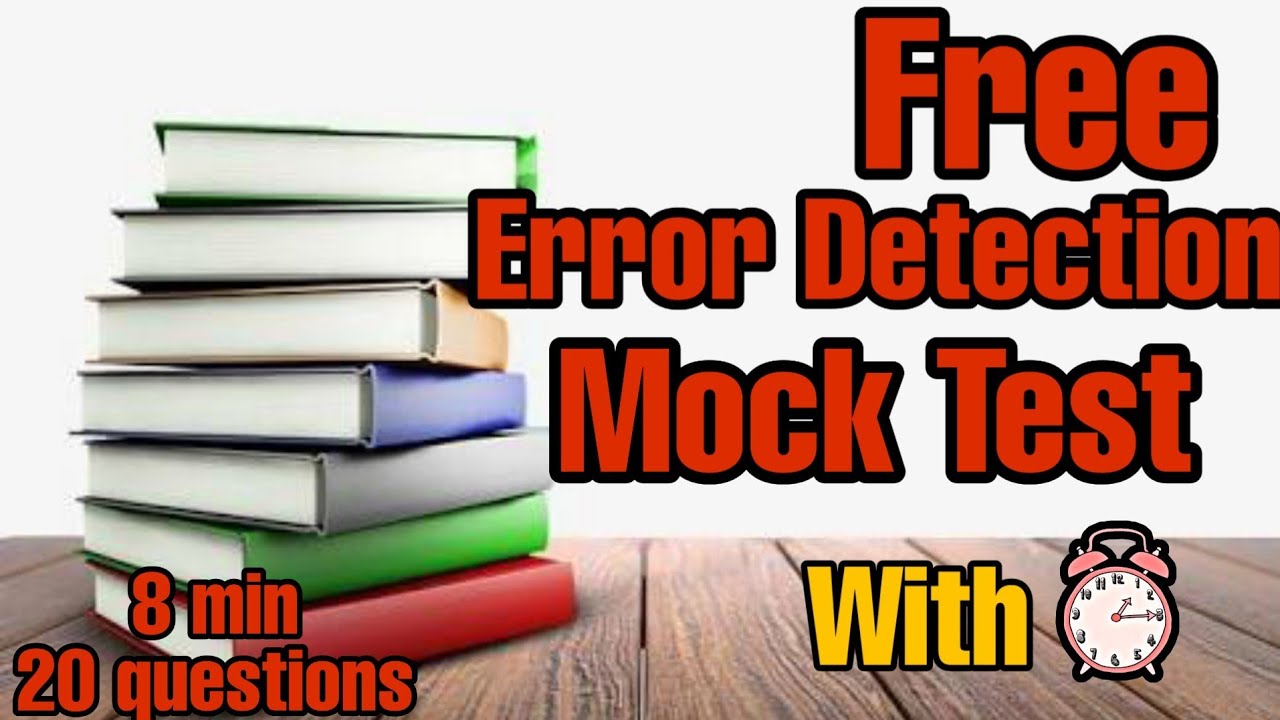 Basic English mock test with timer 20 questions Error Detection || Smart studies