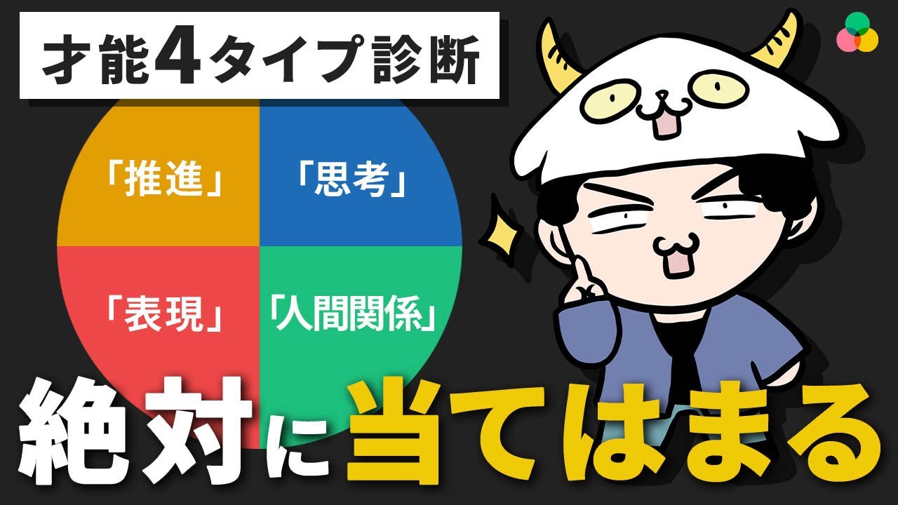 【知らないと大損】あなたの才能を最大限に活かす「才能4タイプ診断」【アニメ】