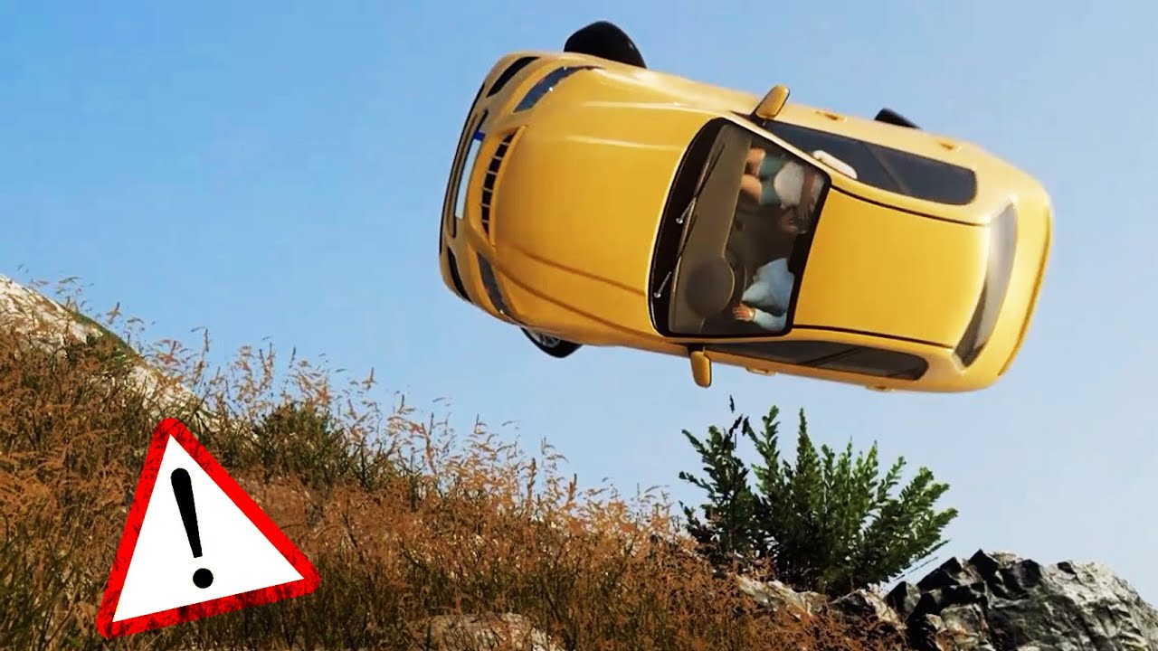 Rescate a SUPERVIVIENTES a COCHE que CAYO por BARRANCO - Accident Game