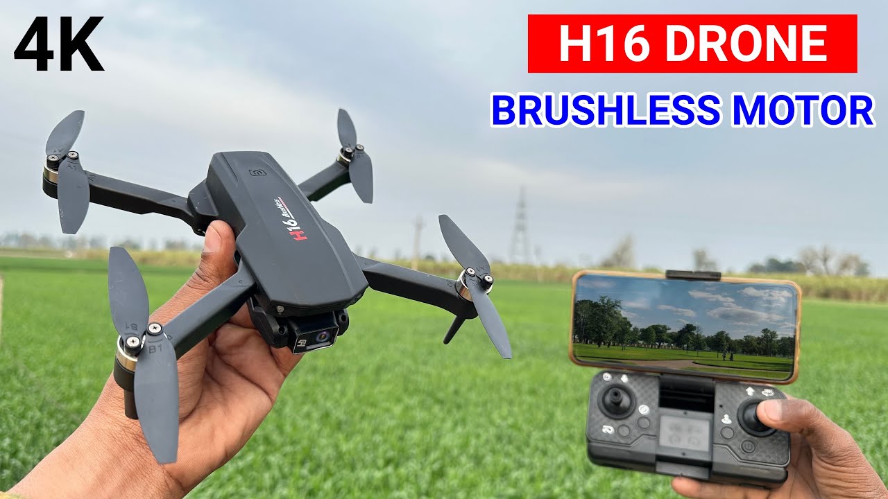 H16 Brushless Motor Drone//Best Foldable WiFi HD Camera Drone