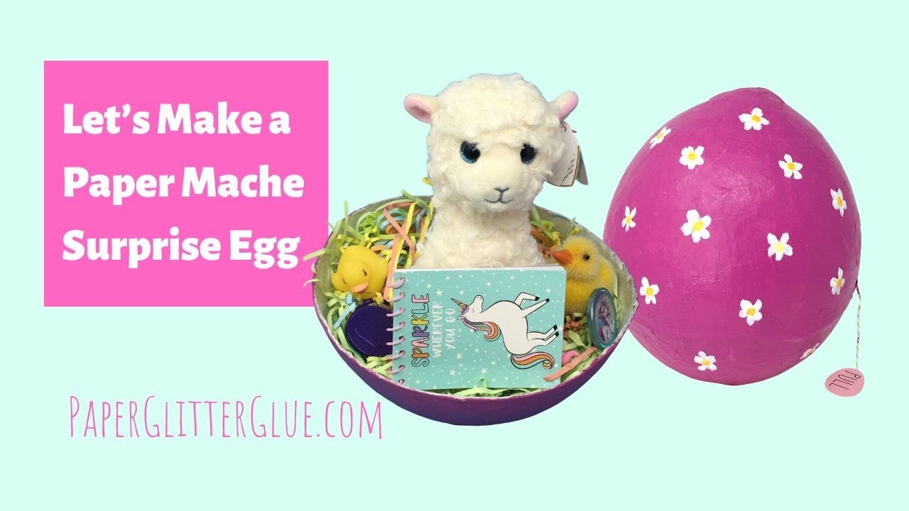 🎨🐣 Craft a Paper Mache Easter Egg Surprise!