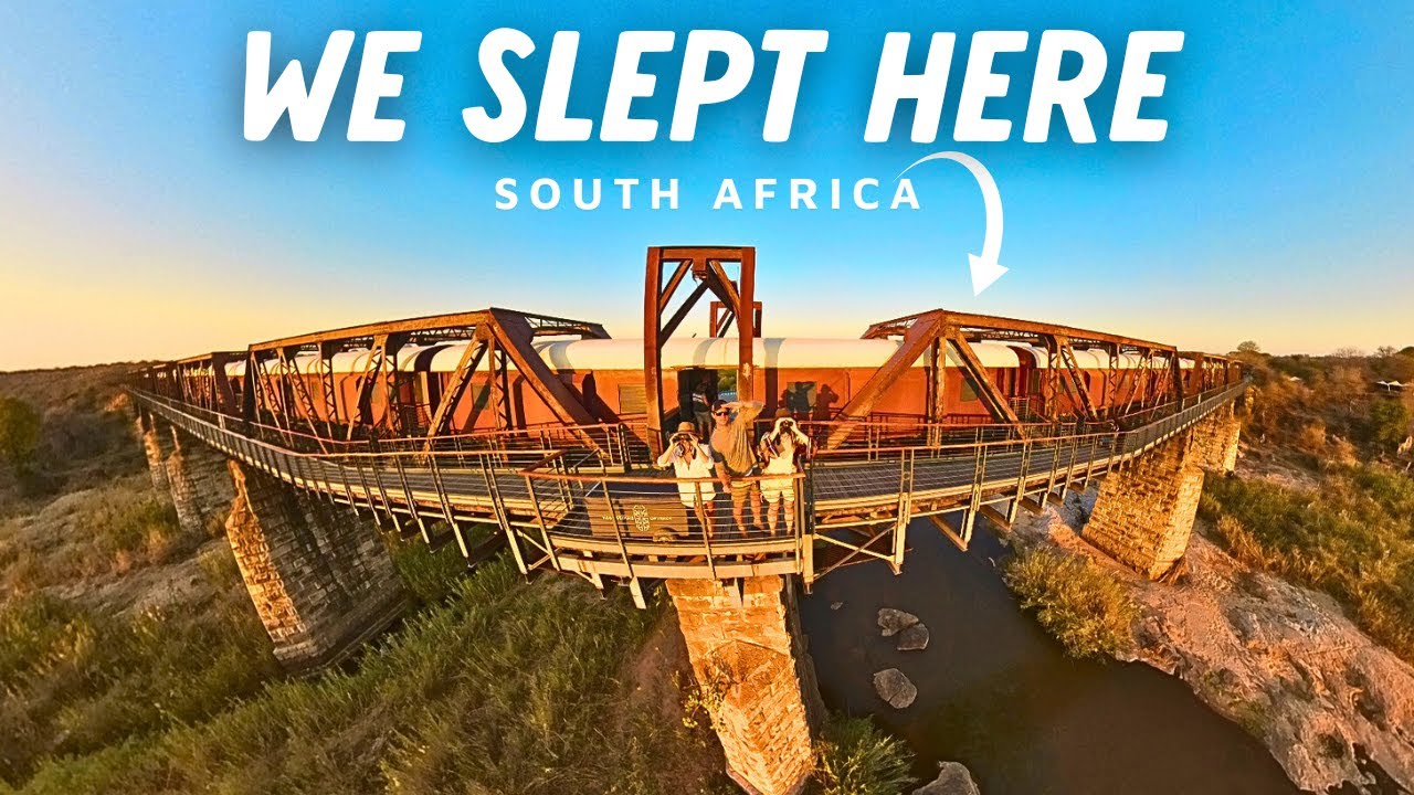 The Most Unique Safari Hotel in Africa: The Train on the Bridge, Kruger!