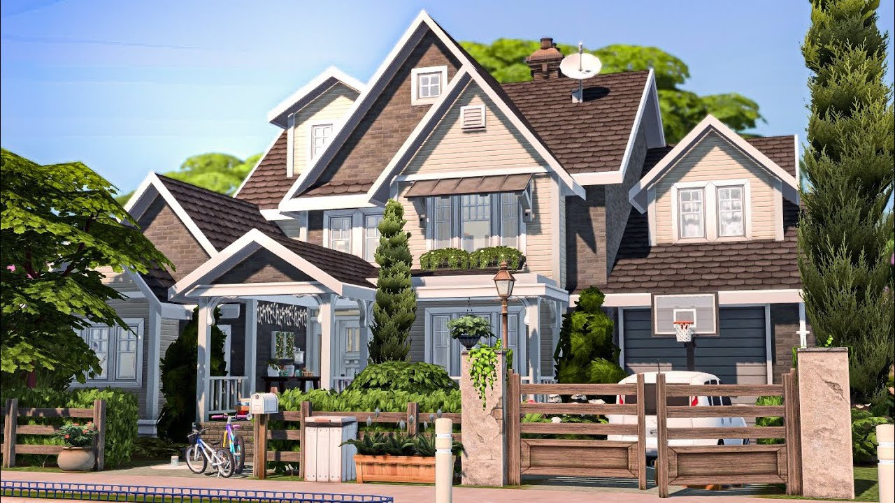 Single Mom's Suburban | The Sims 4 Speed Build
