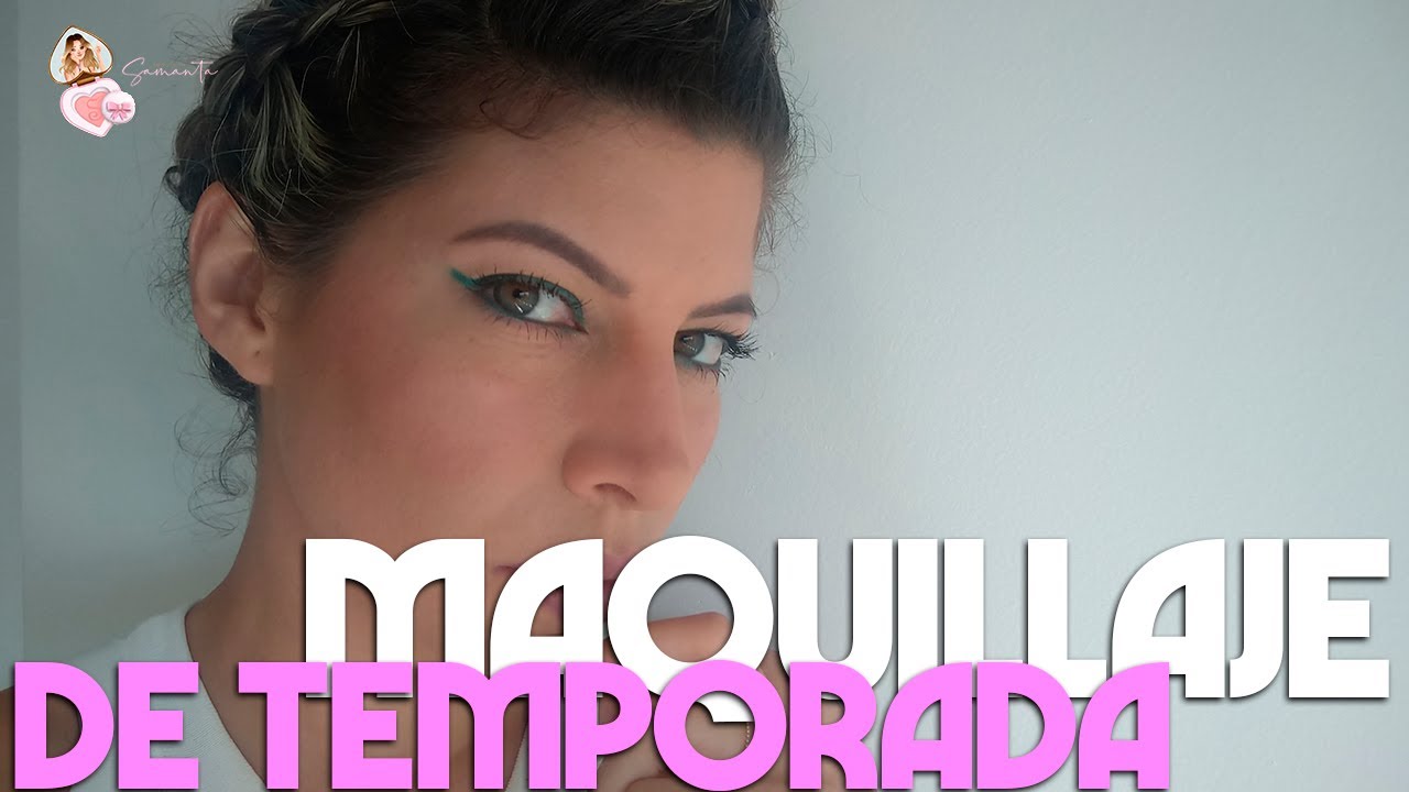 #QuédateEnCasa MAQUILLAJE COLORIDO EN ASMR #conmigo - Maquillate con Samanta