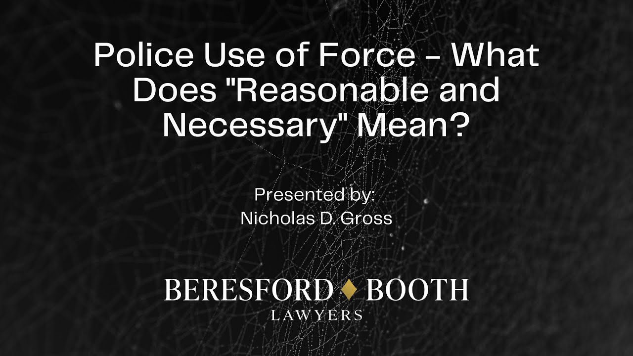 Police Use of Force - What Does 