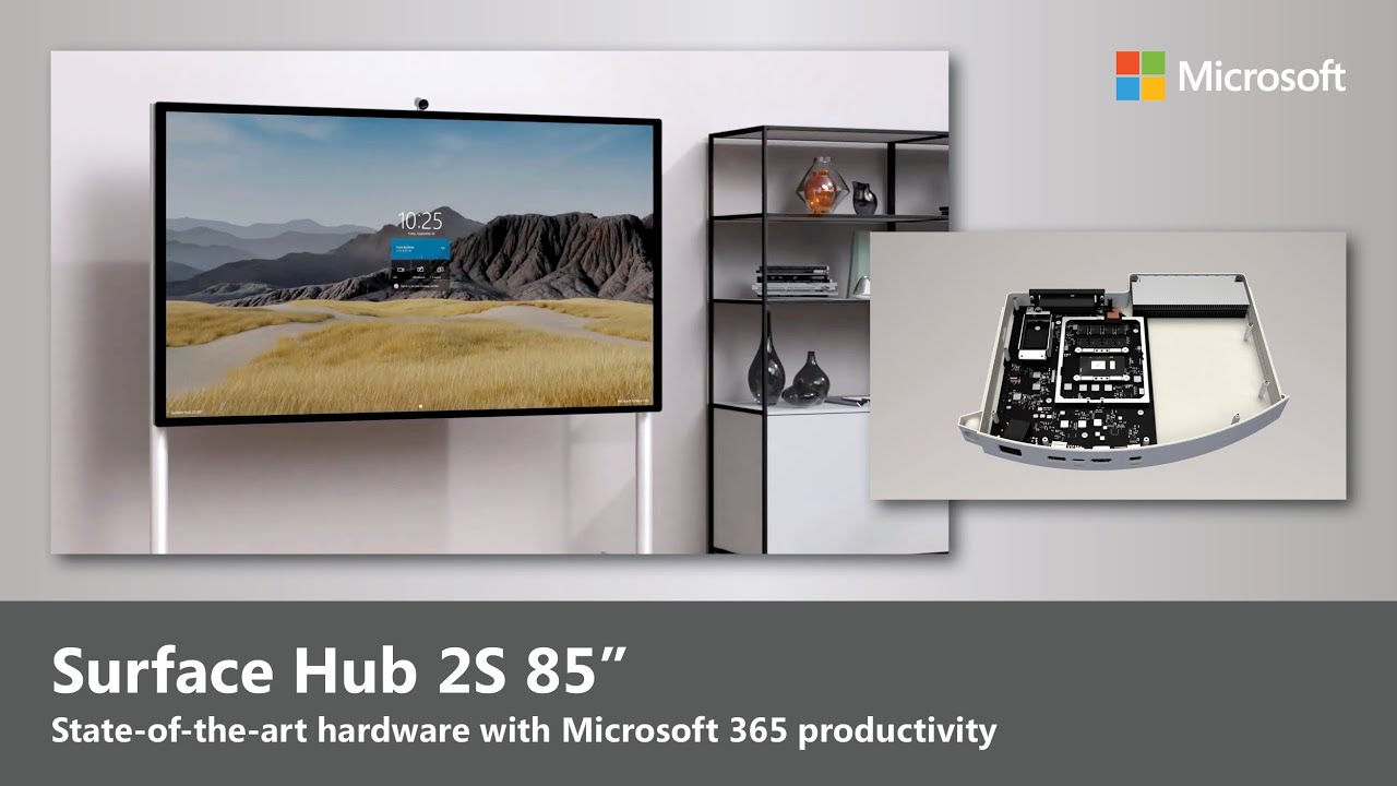 Surface Hub 2S 85 дюймов | Разработан для прочного взаимодействия между людьми и командой