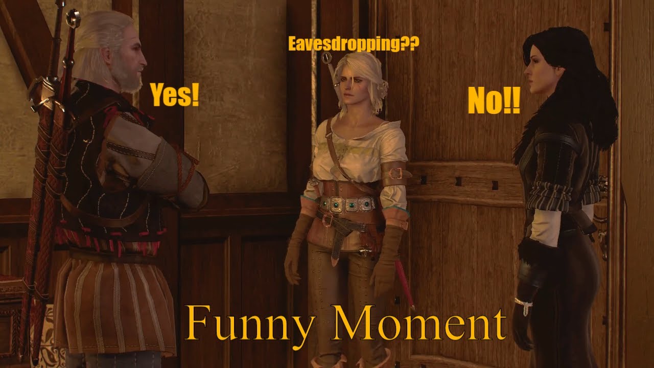 Witcher 3 Wild Hunt Funny Scene : Geralt And Yennefer Funny Parenting Ciri