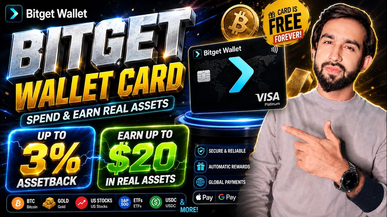 Bitget Wallet Card Explained | FREE Card + Up to 3% AssetBack + Earn Up to $20 Rewards!
