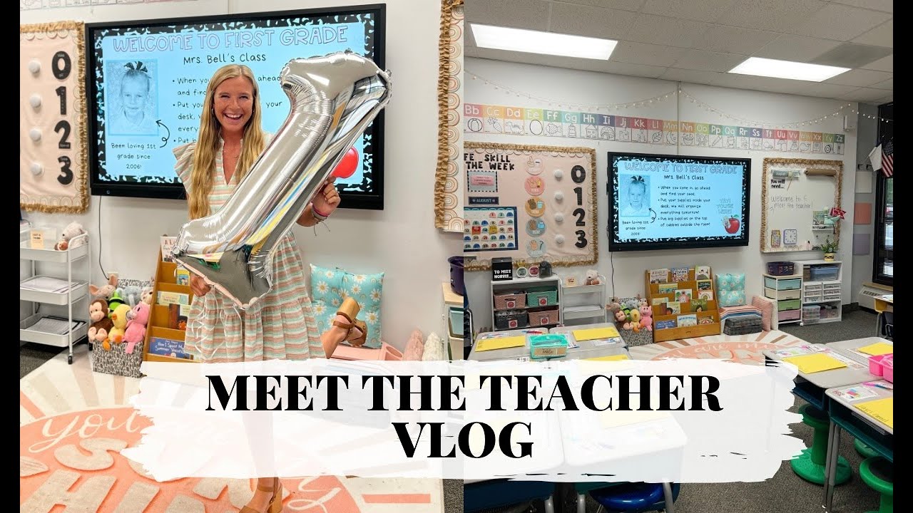 MEET THE TEACHER PREP || vlog, classroom tour, & more