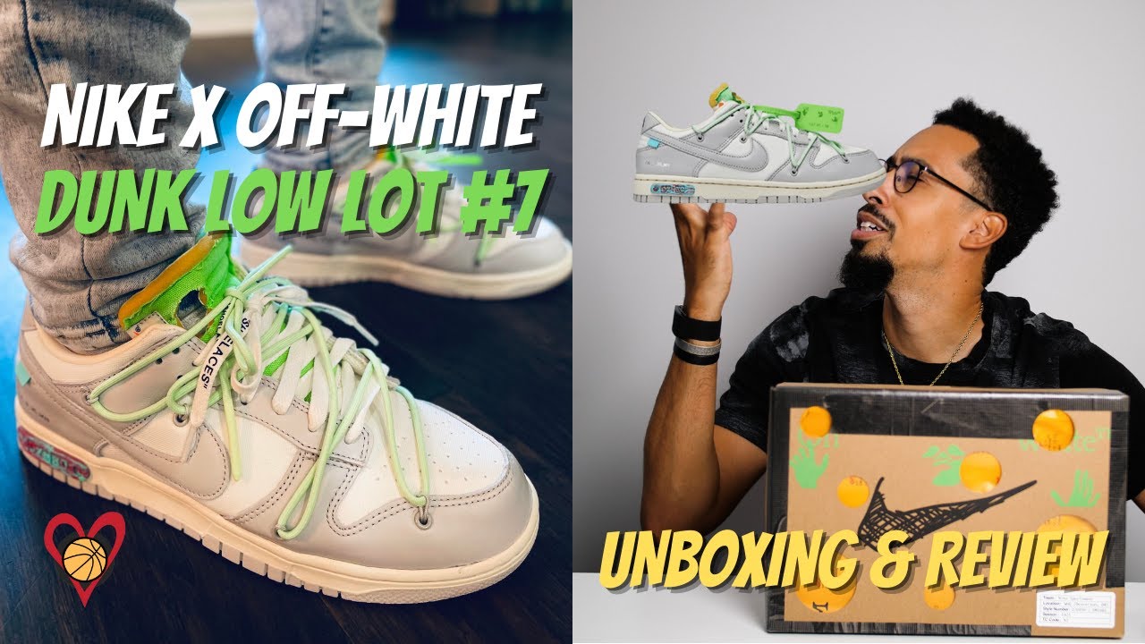 Nike x Off-White Dunk Low Lot #7 Unboxing & Review