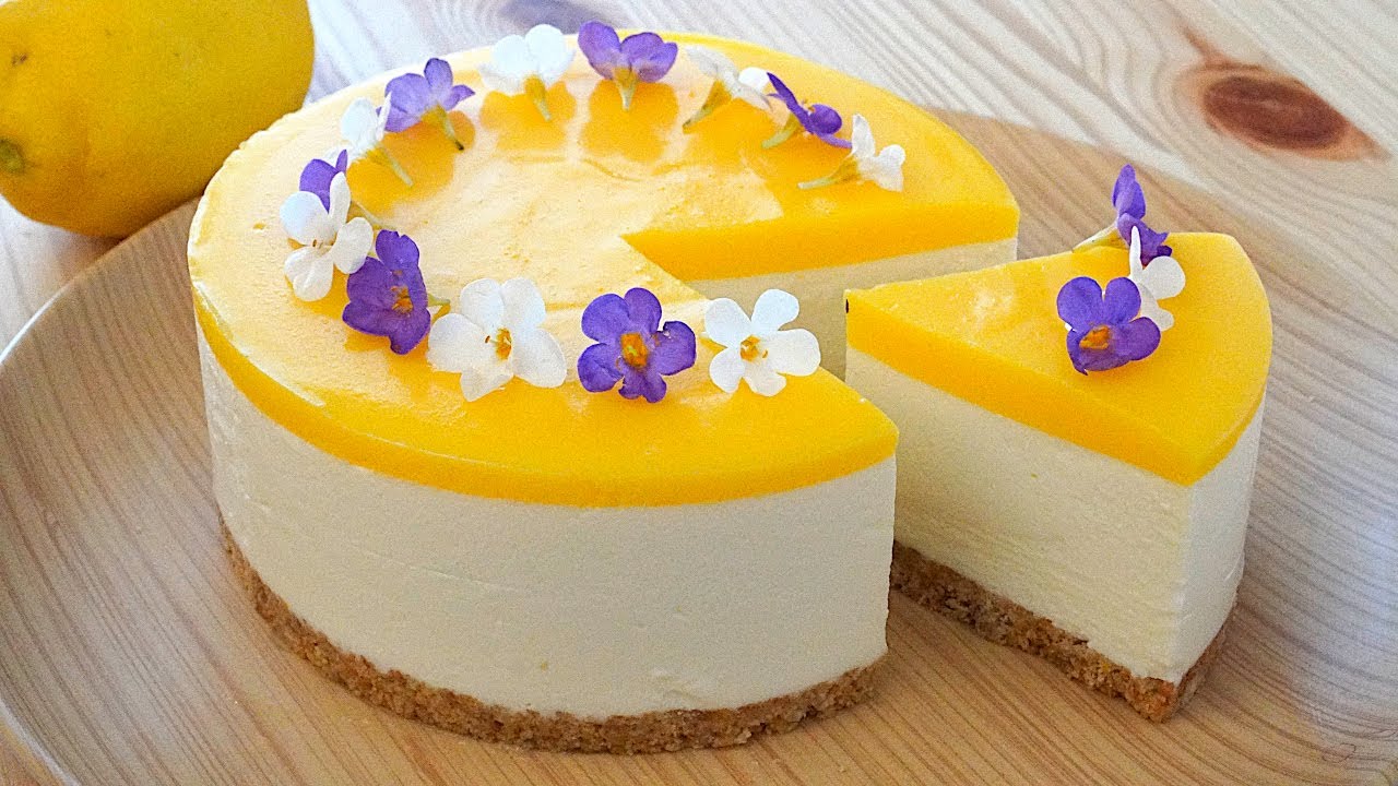 Холодный лимонный пирог, который сводит всех с ума, простой и вкусный рецепт!!