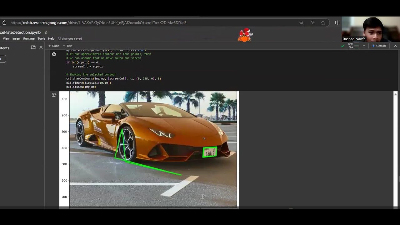 Lambo License Plate Detection using Tesseract OCR