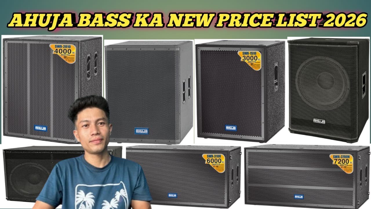 Ahuja Bass New Price List 2026 😱🔥 | Latest Updated Rates🔊🔊
