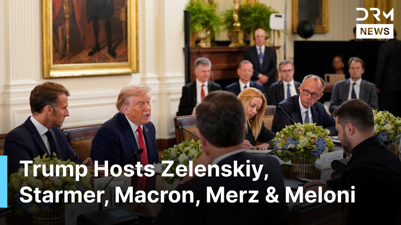 Just In: Trump, Macron, Zelenskiy, Starmer, Meloni & Merz Speak at WH Multilateral Meeting | AC1G