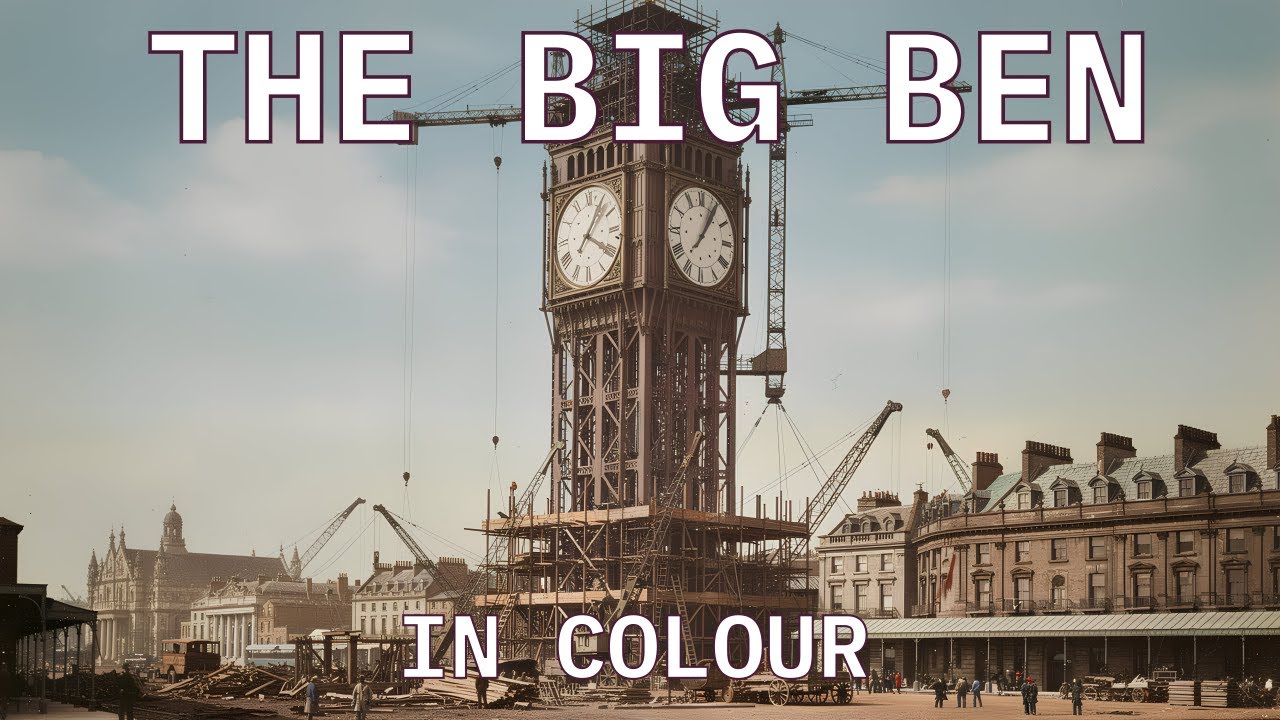 The Big Ben Construction &ndash; In Colour (AI Reconstruction)