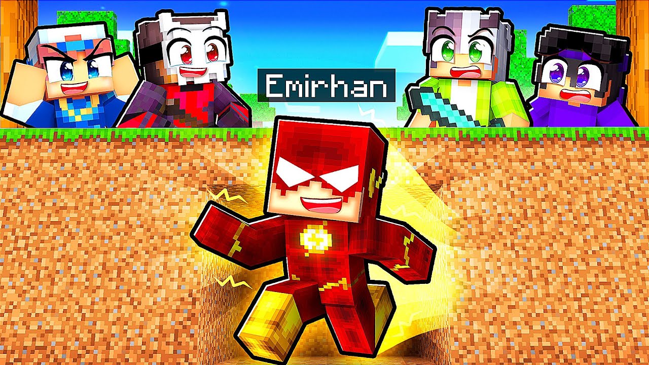 Minecraft MANHUNT ama SÜPER GÜÇLERİM Var! 🦸