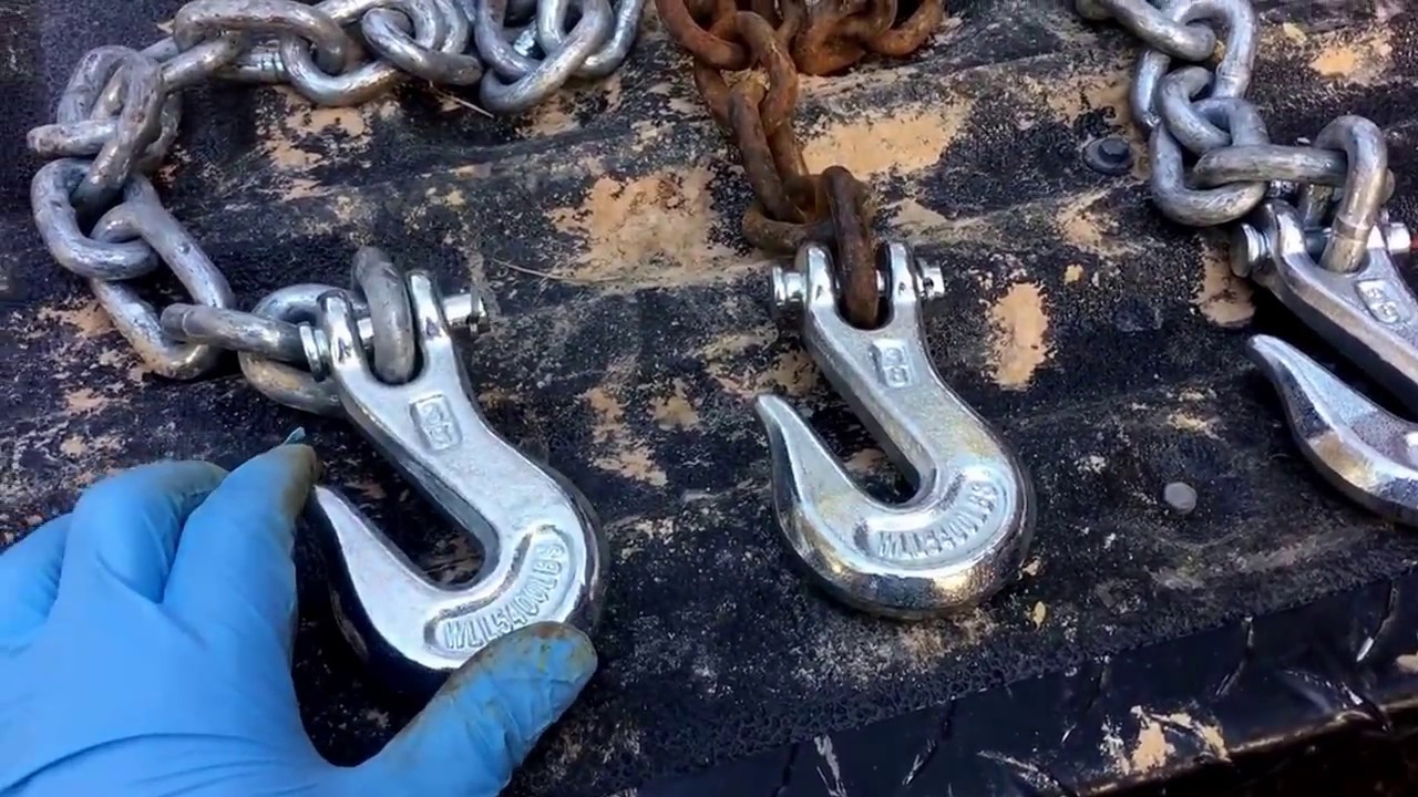 Putting New Chain Hooks on Broken Chains - Harbor Freight