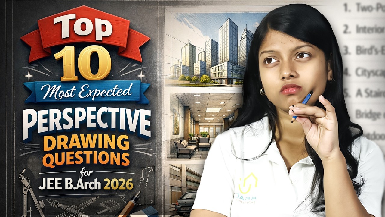 Crack JEE B.Arch: Top 10 Perspective Drawing Questions You Can&rsquo;t Mis