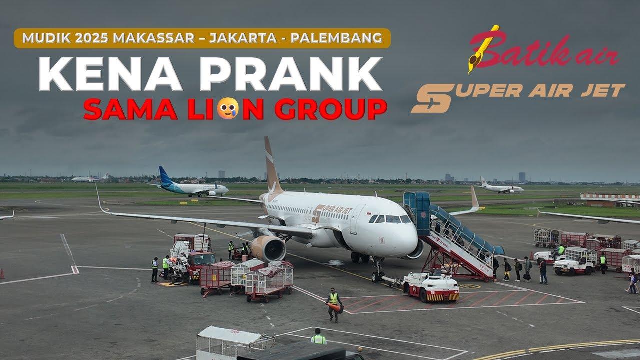 VLOG 15 | DELAY 3 JAM! Trip Mudik 2025 Makassar-Palembang Batik Air & Super AIr Jet