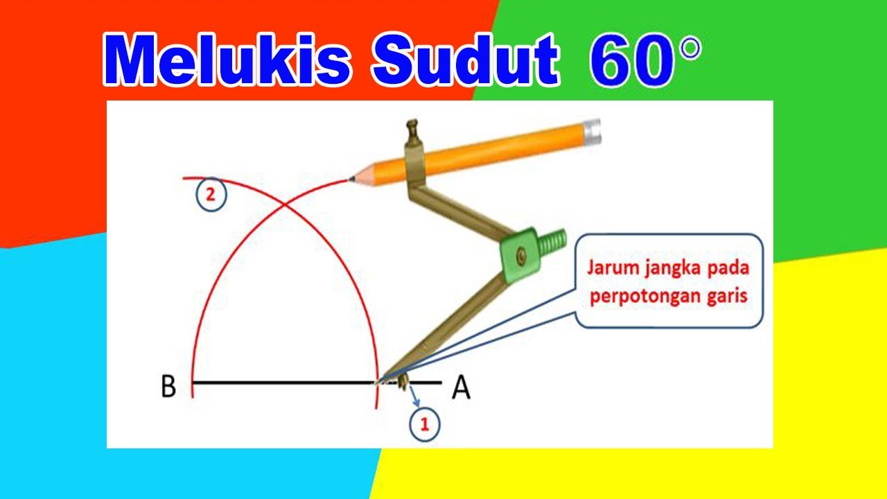 Melukis Sudut 60 Derajat