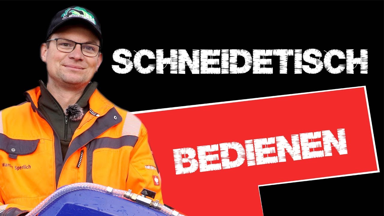 Der Umgang mit dem Schneidetisch I dein-pflasteranhänger.de !