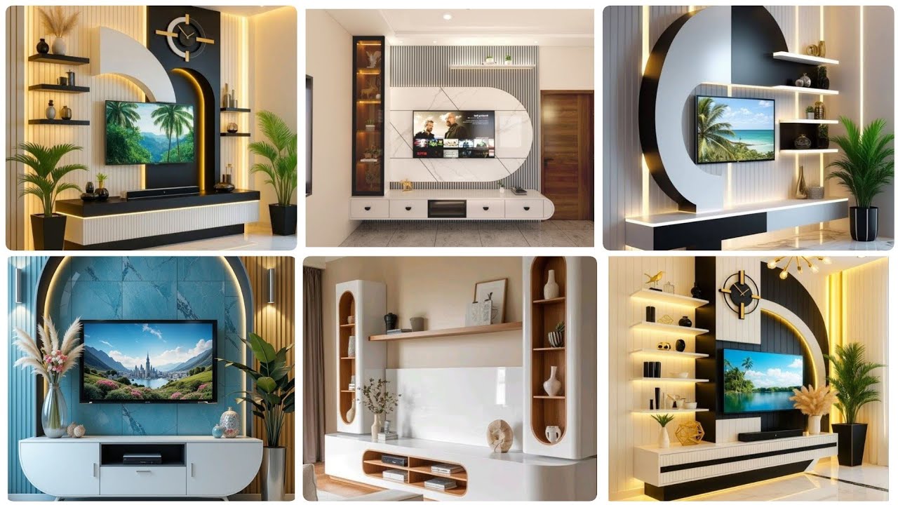 Best tv unit designs for living room 2026//Wall mounted tv cabinet design ideas